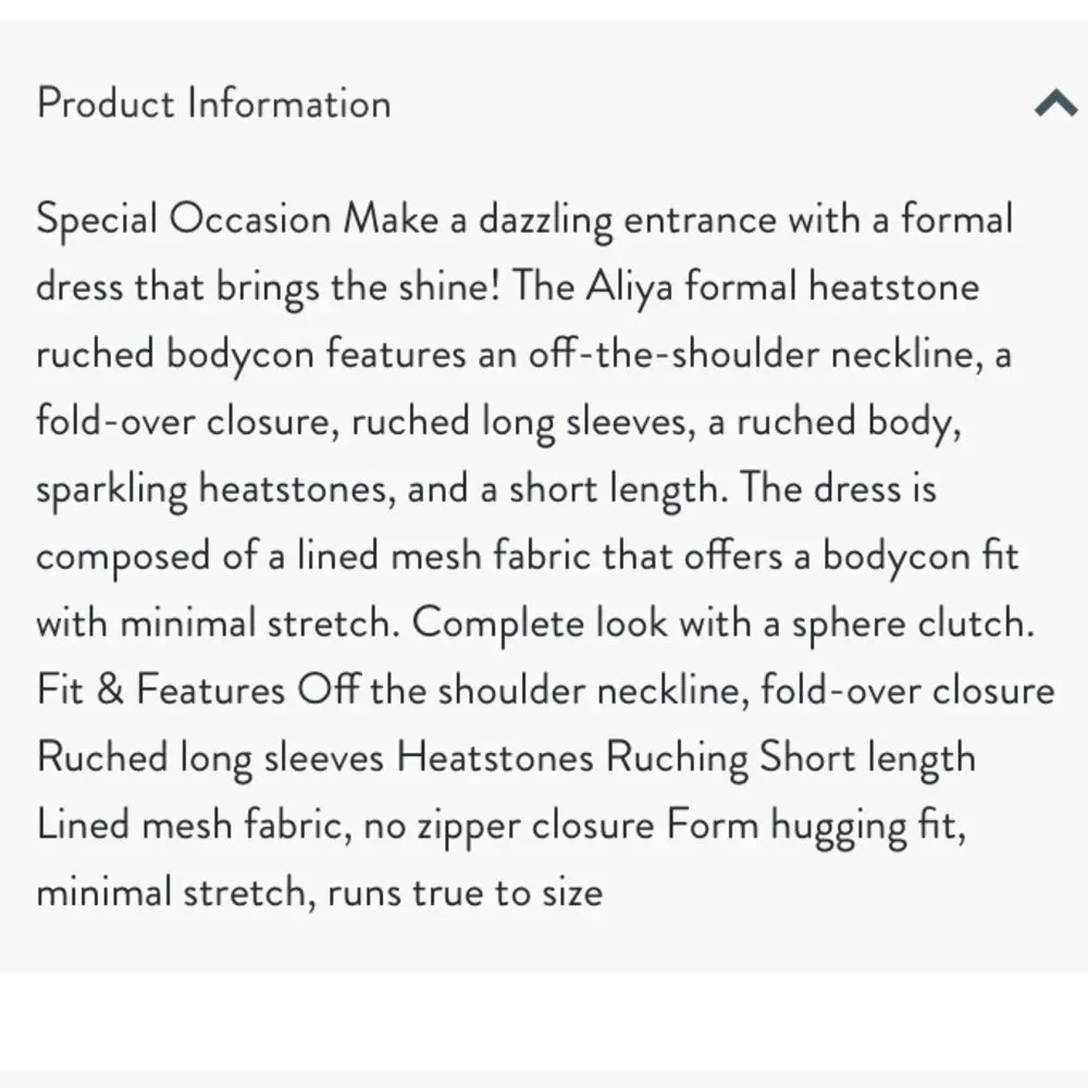 Windsor Aliya Heatstone Ruched Bodycon Dress Formal Size Large